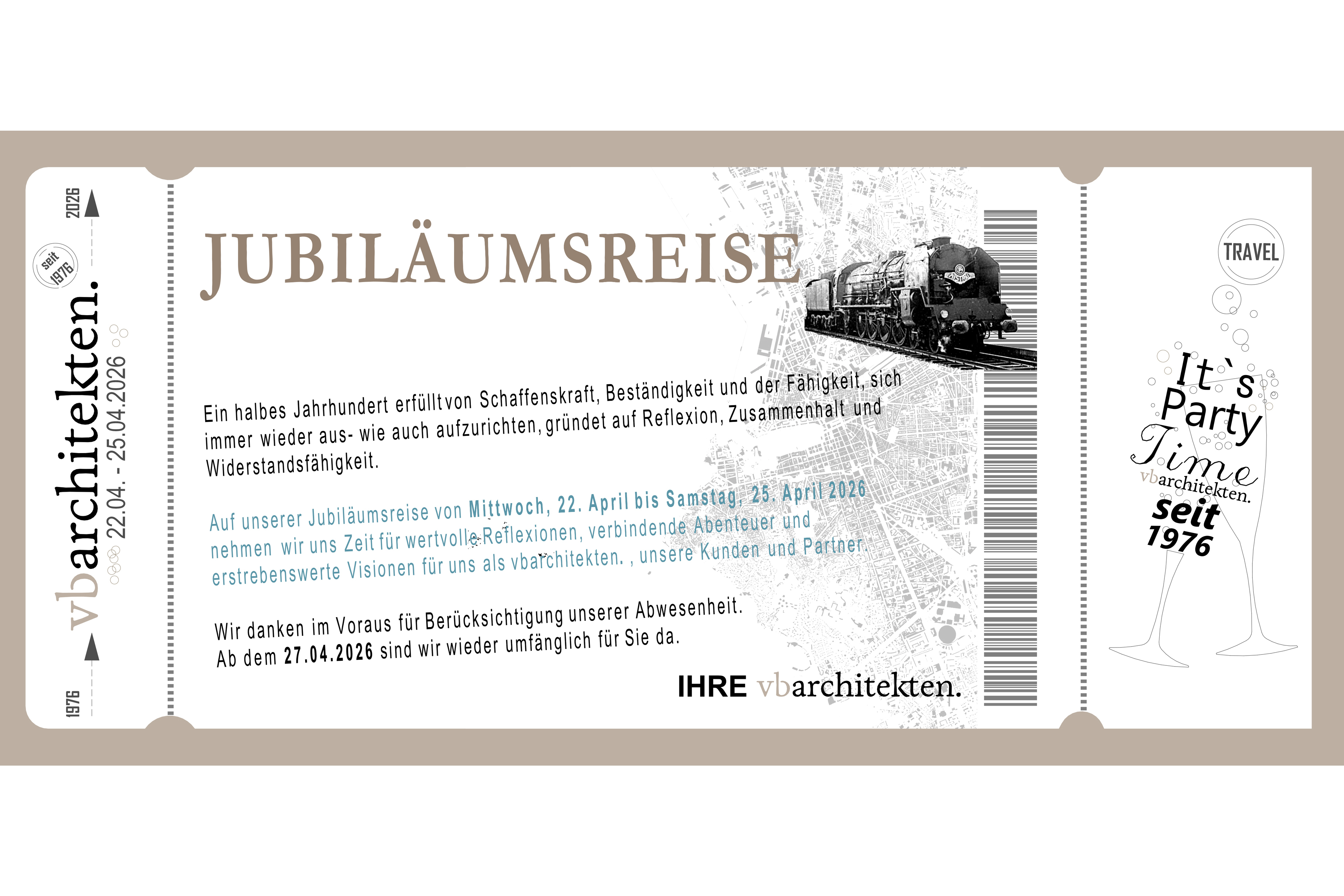 April 2026 | Jubil&auml;umsreise