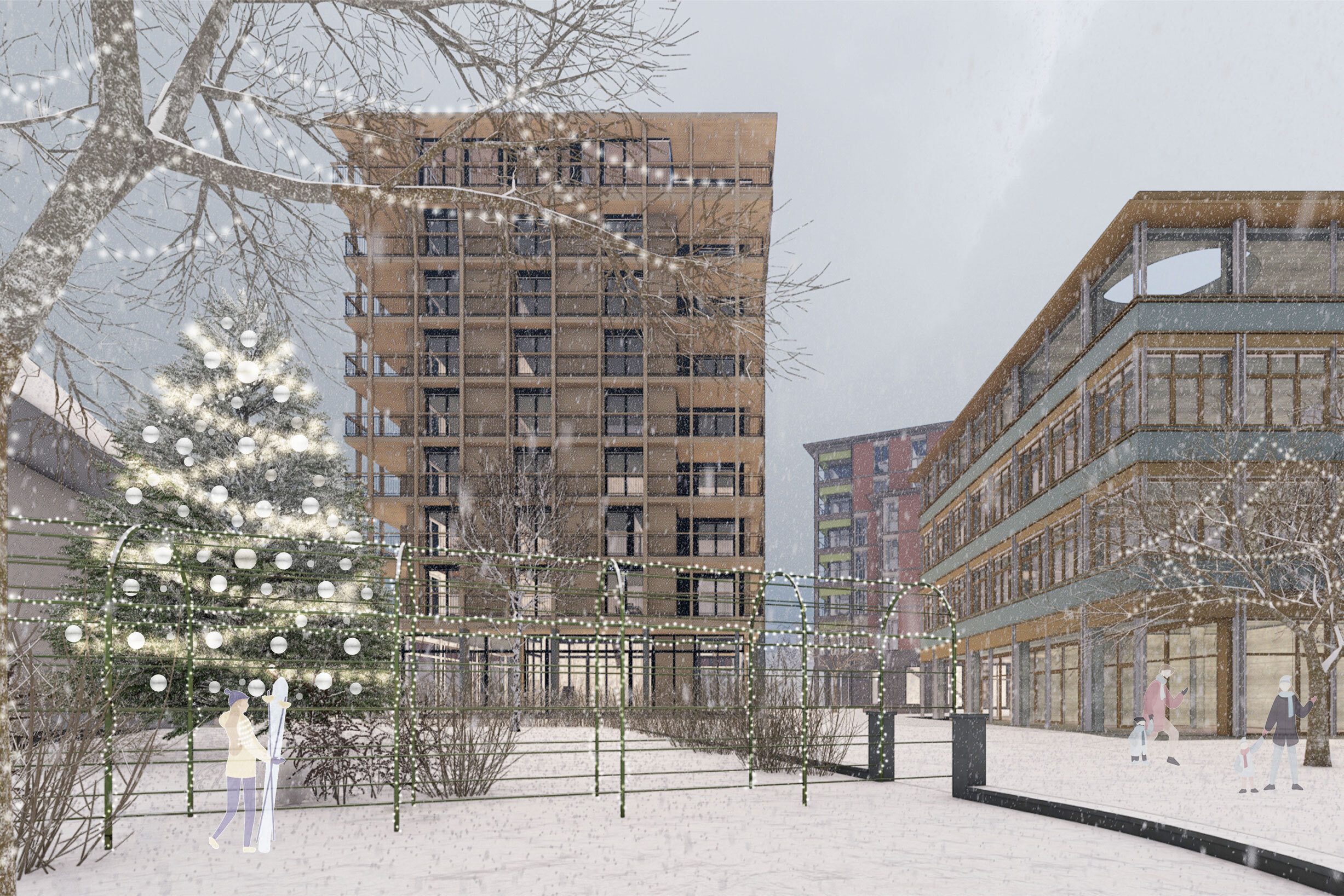Dezember 2024 / Areal "Bahnhof Süd" in Langnau i. E.
