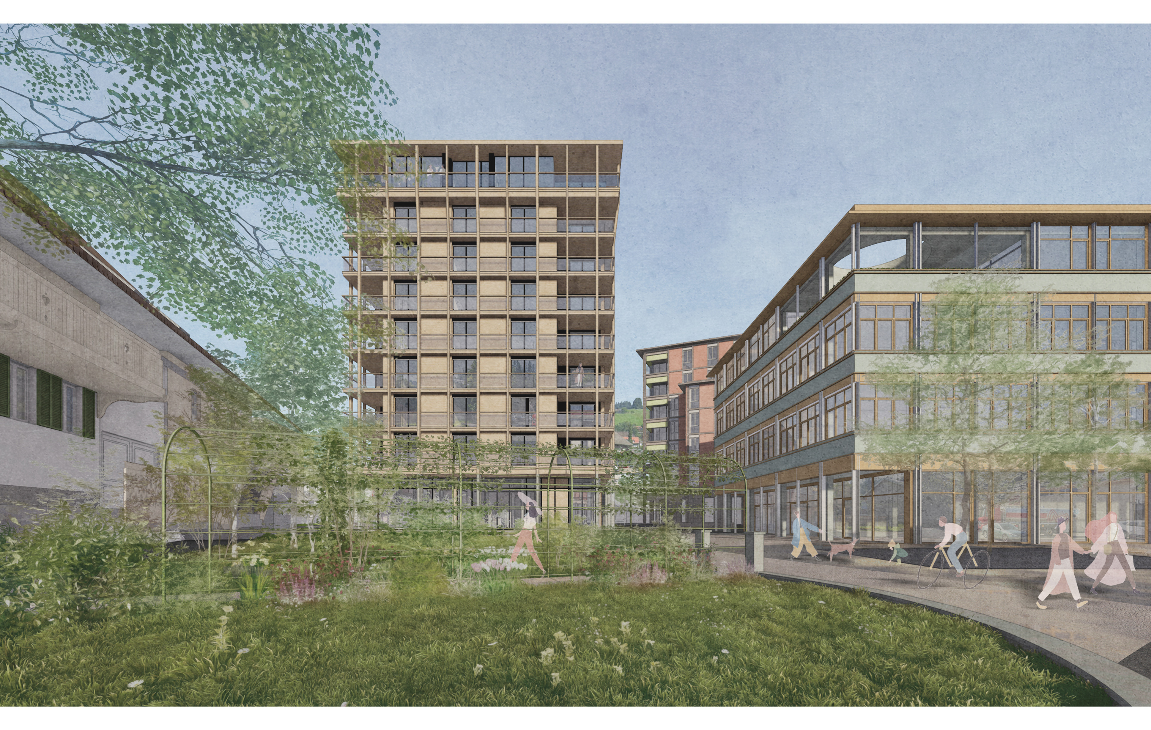 Juni 2025 / Areal "Bahnhof Süd" in Langnau i. E.